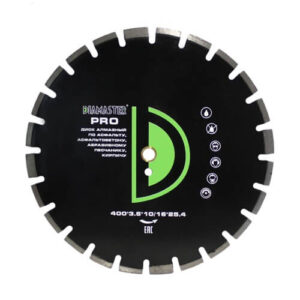 Диск сегментный DIAMASTER Pro асфальт 400*25,4*24z