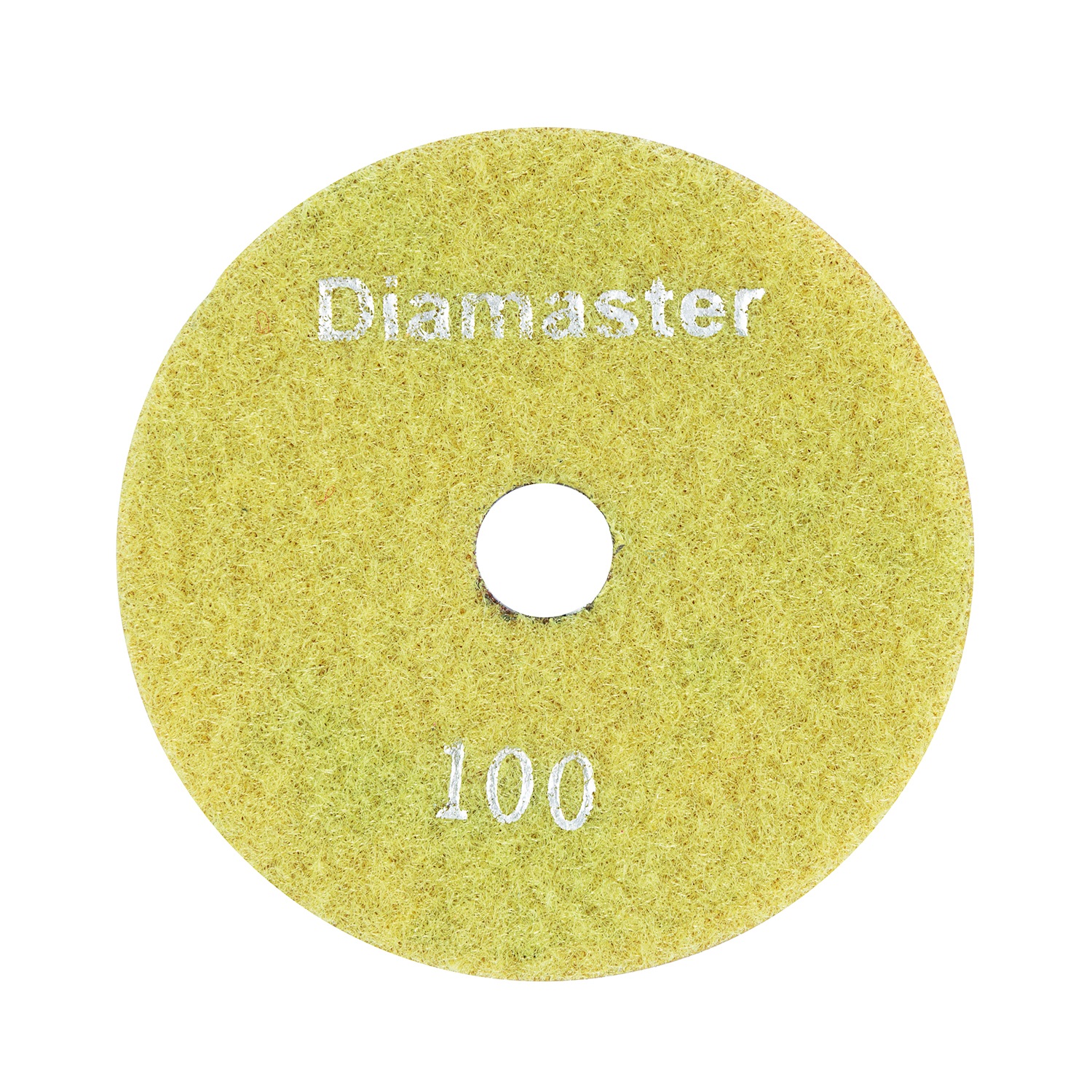 АГШК алмазный гибкий шлифовальный круг по бетону DIAMASTER 100*2 №100 wet желтый