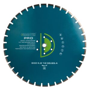 Диск сегментный DIAMASTER Pro 600*35/25,4*36z железобетон