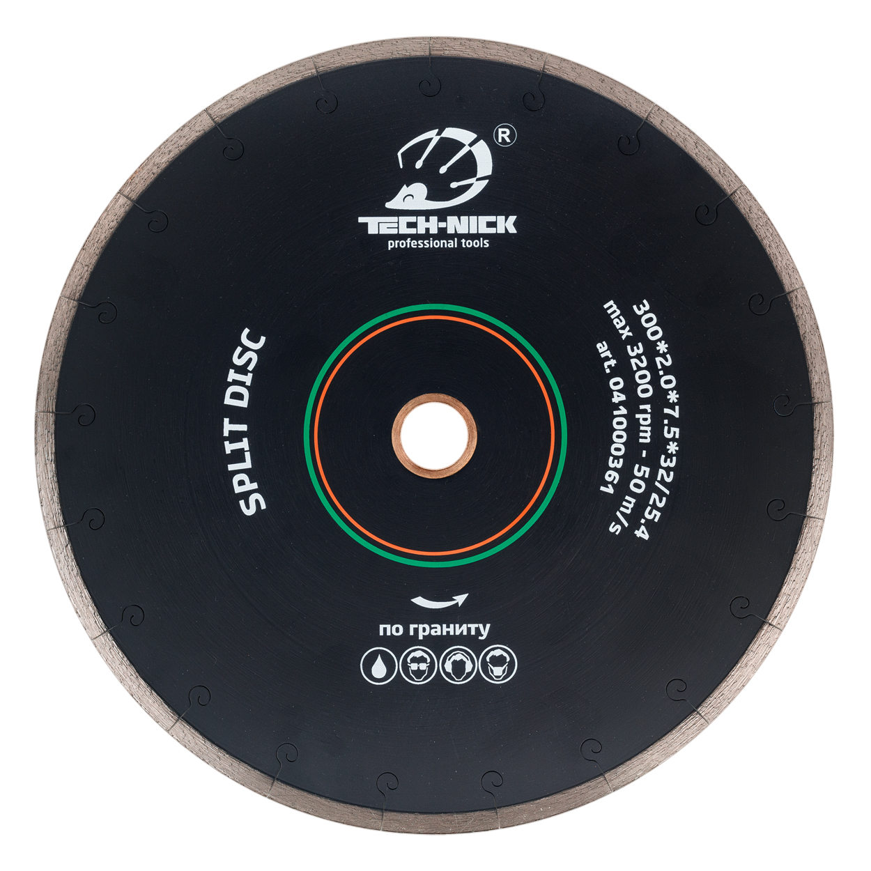 Диск корона SPLIT DISC д. 300*60/50 (2,0*7,5)мм | гранит/wet TECH-NICK