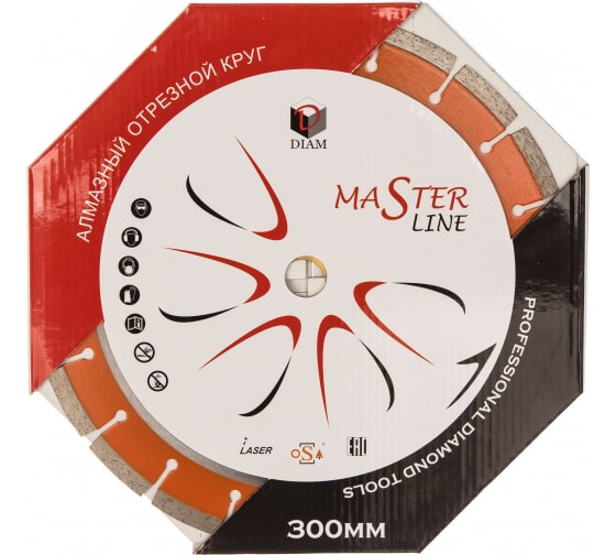 Диск сегментный Diam Master Line 300*32/25,4*21z универсал — изображение 3
